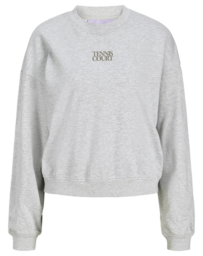 JJXX - JXGia Loose Print Sweatshirt - Light Grey Melange